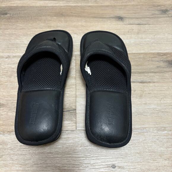 SmartDogs Men's Black Flip Flop Sandals Size 9 - Picture 2 of 4